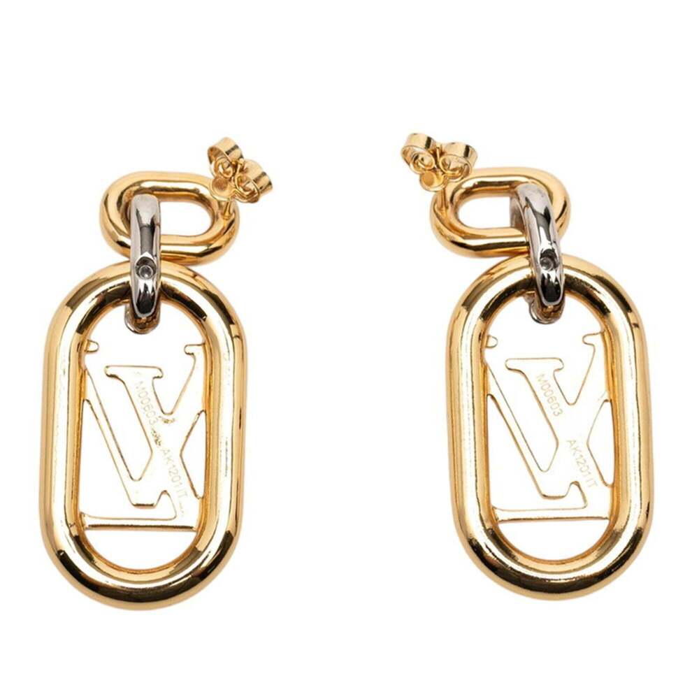 LOUIS VUITTON Gold Earrings - Picture 2 of 3